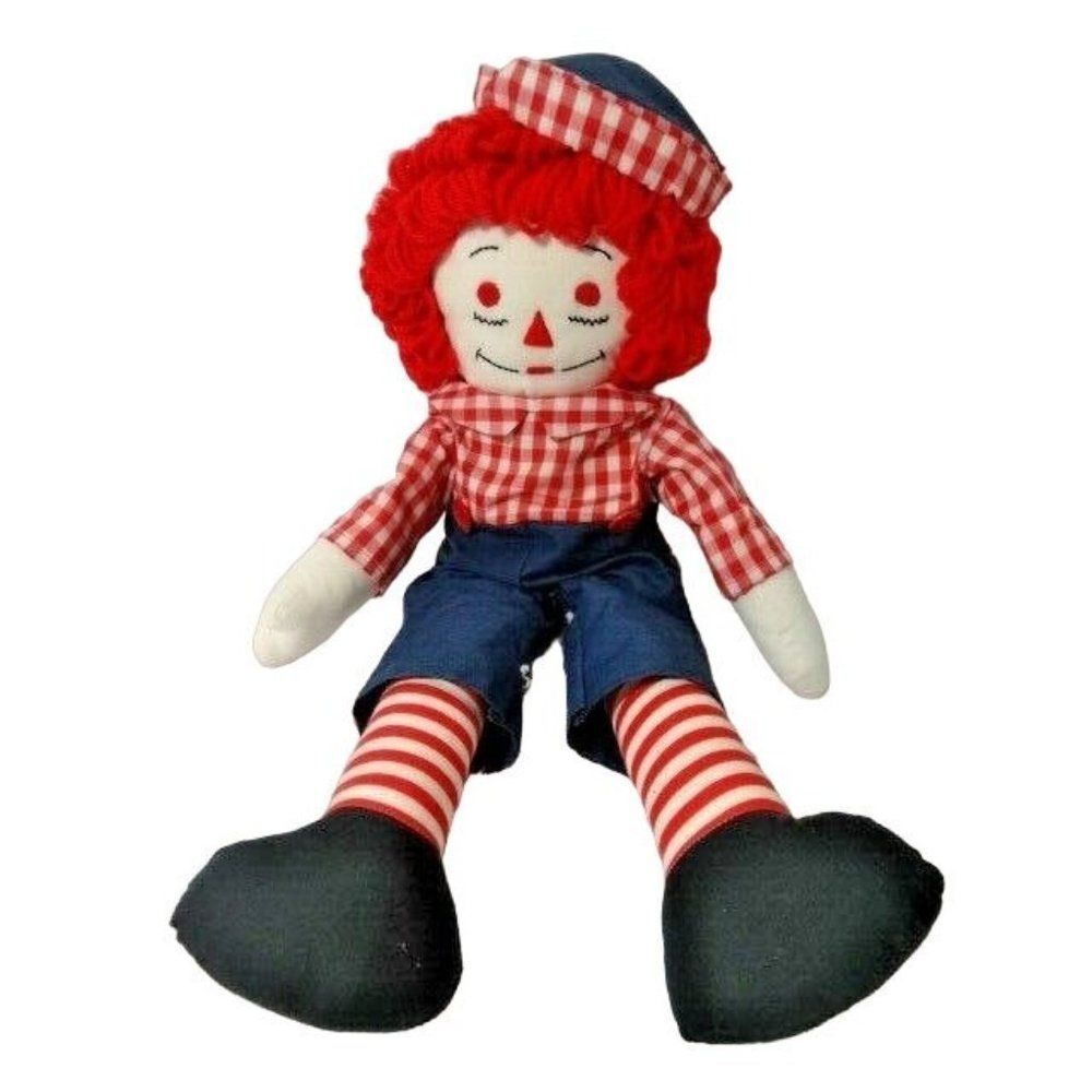 Vintage 1979 Handmade Raggedy Andy Doll Toy Collectible 21-inches Fabric